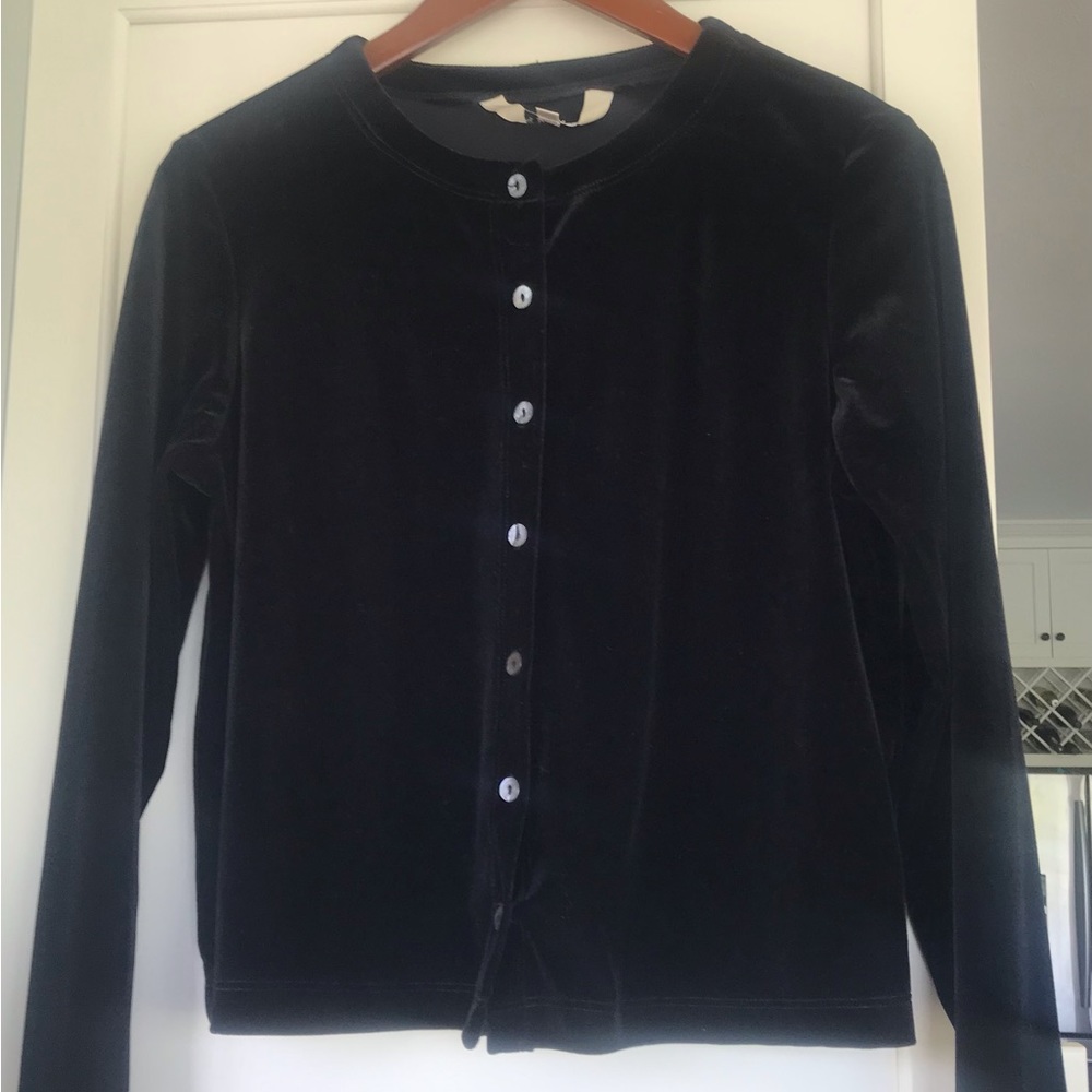 Velvet cardigan